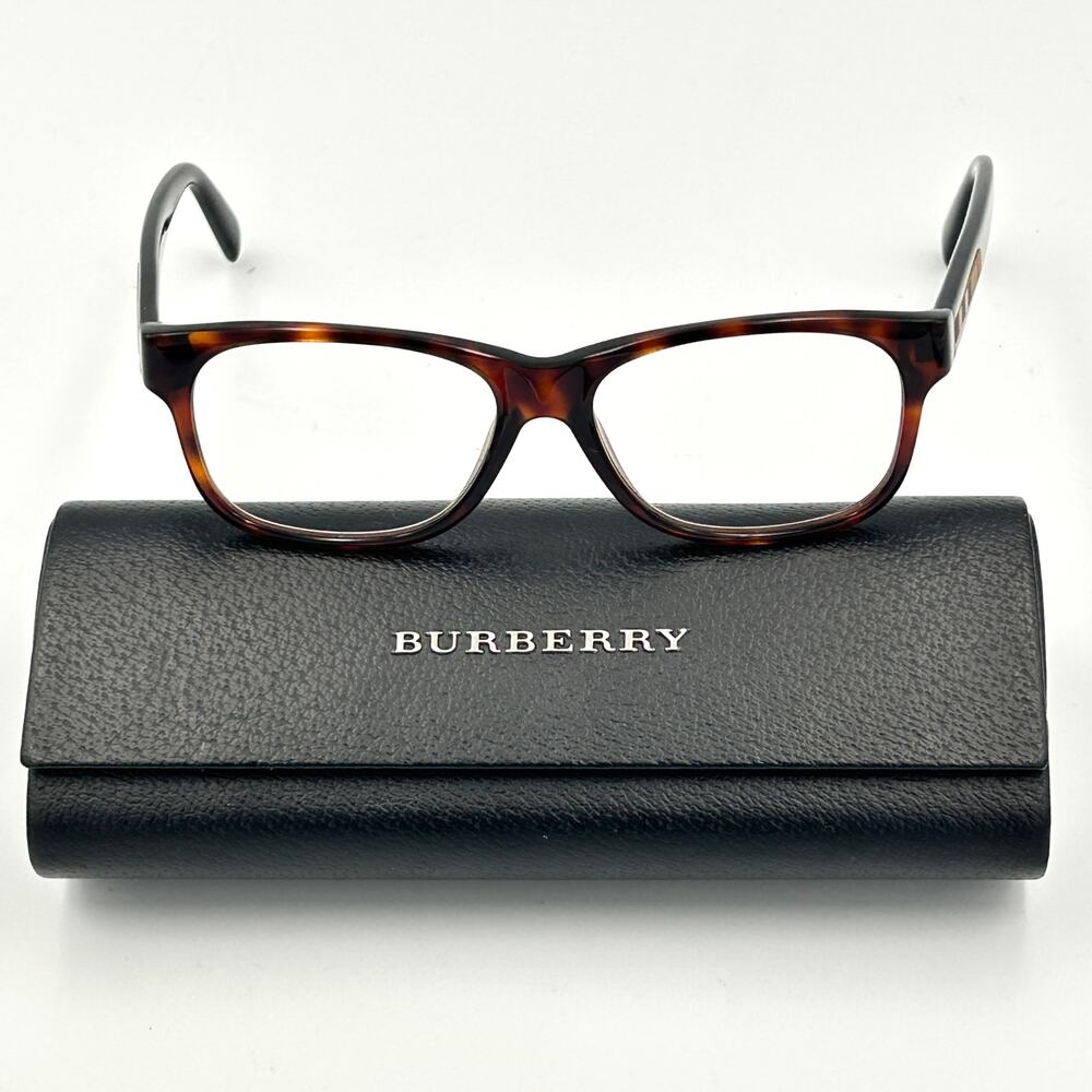 Burberry Eyeglasses Frames Brown Tortoiseshell Pl… - image 1